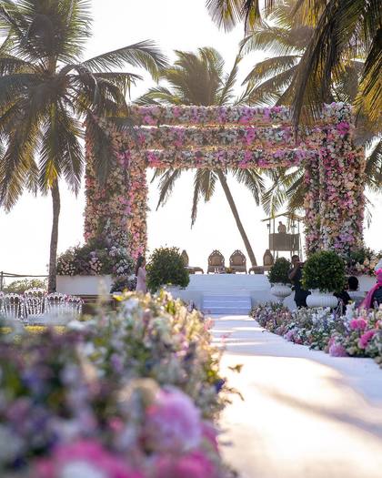 Mandap and Aisle / Walkway — Wedding decor — ITC Grand Goa